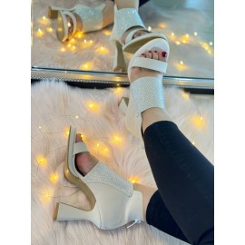 کفش مجلسی لژدار نگینی