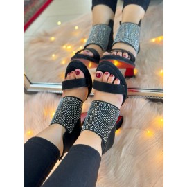 کفش مجلسی لژدار نگینی